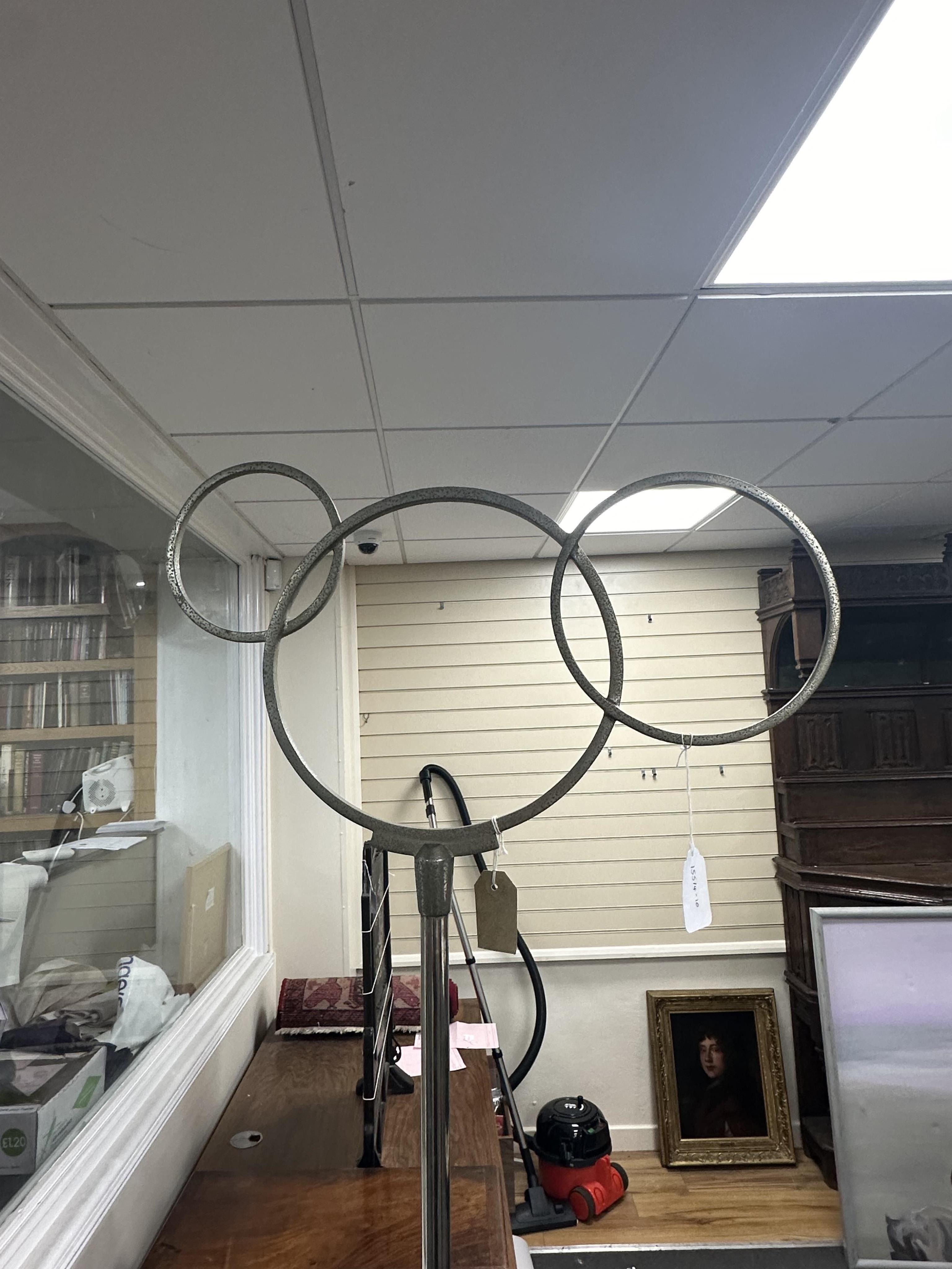 Siegel of Paris, an Art Deco shop/hat telescopic display stand. Condition - fair